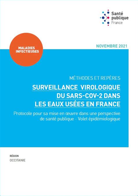 Surveillance virologique du sars cov 2 dans les eaux usées en France