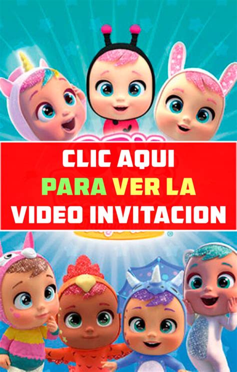 Video Invitaci N De Cumplea Os De Beb S Llorones Personalizada