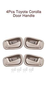 Amazon Faersi Pcs Exterior Interior Door Handles Front And Rear