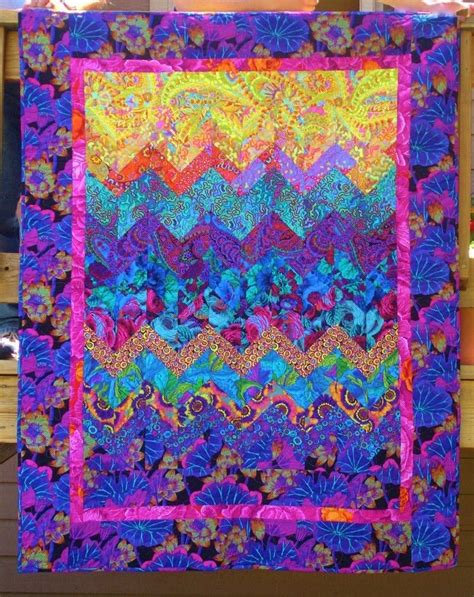 Sunset Over The Rockies Inspired By Kaffe Fassett Designed Fabrics Wall