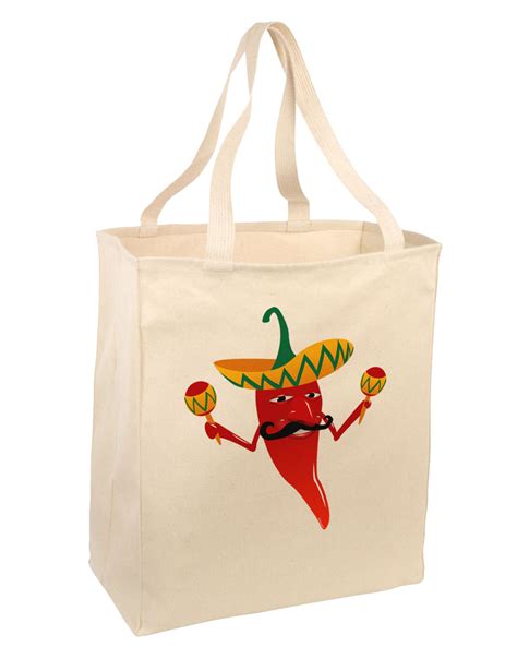 Red Hot Mexican Chili Pepper Large Grocery Tote Bag Davson Sales