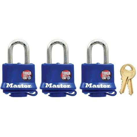 MASTER LOCK 3 Pack 1-1/2" Keyed Alike Weatherproof Padlocks | Home Hardware