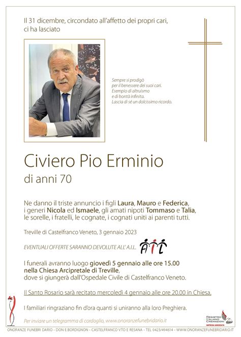 Civiero Pio Erminio Dario Onoranze Funebri