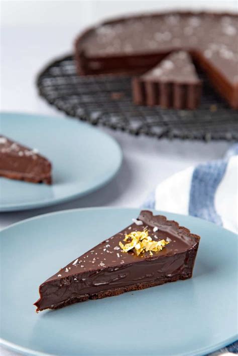 Chocolate Tart Simple Ganache Tart The Flavor Bender