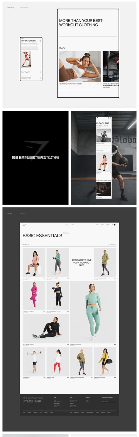 Gymshark Online Store Redesign Behance