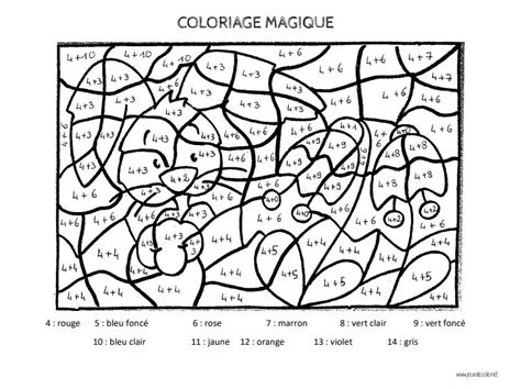 Coloriage Magique Ce Coloriage Magique Table De Multiplication Ce The