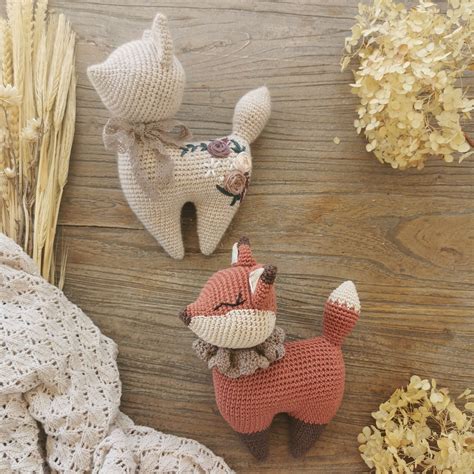 The Proud Fox Crochet Pattern Pdf In English Us Terms Etsy