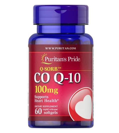 Puritans Pride Co Q 10 100 Mg 60 капс купити коензим Q10 в Києві та