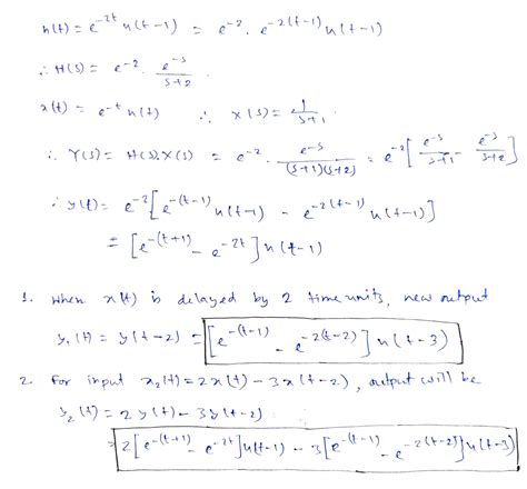 Solved Suppose A Particular Lti System Has Impulse Response