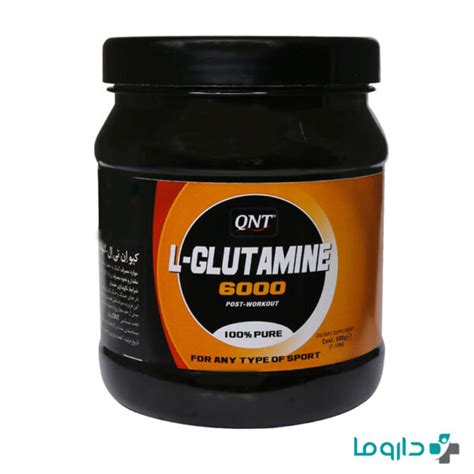 پودر ال گلوتامین 6000 کیو ان تی 500 گرم QNT L Glutamine 6000 داروما