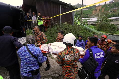 SAR Mangsa Tanah Runtuh Cameron Highlands Ditangguh Akibat Hujan Lebat