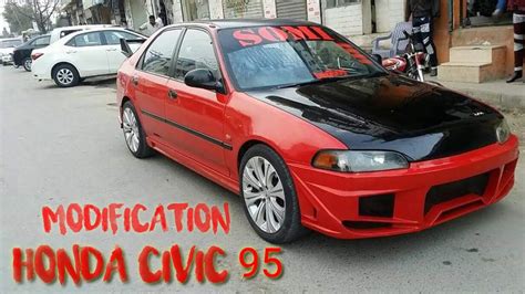 Honda Civic Dolphin 1995 Custom Metal Body Kit Youtube