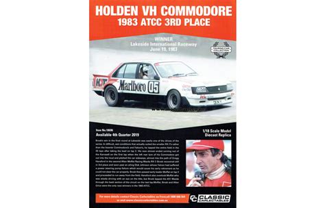 Classic Carlectables Holden Vh Commodore Peter Brock Poster Brand