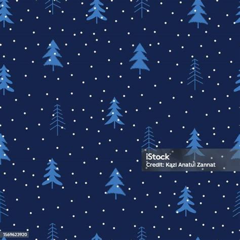 Christmas Tree Seamless Pattern Xmas Trees And Polka Dots Whimsical Arrangements Holly Jolly