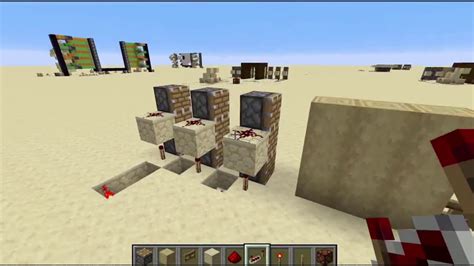 3x3 Drei Mal Drei Redstone Minecraft Tor Nur Mit Normalen Kolben