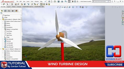 Wind Turbine Assembly And Animation In Solidworks I Tutorial By