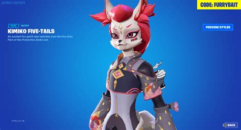 Fortnite Furry Bait 💪🐱🪴🌈🏳️‍⚧️ On Twitter Kimiko Is Likely Staying In The Item Shop Because She