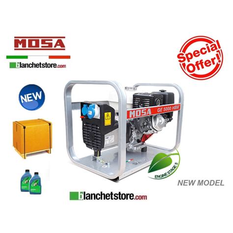 Generateur Mosa Group Electrogene Ge Hbm Honda Gx