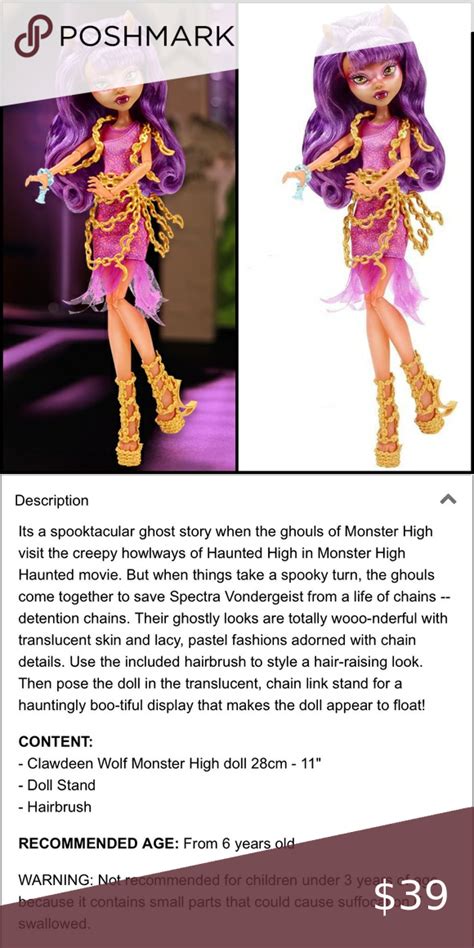 Monster High Getting Ghostly Clawdeen Wolf Doll Monster High Hair