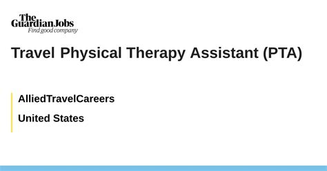 Travel Physical Therapy Assistant (PTA) job with AlliedTravelCareers ...