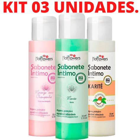 Kit Sabonete Ntimo Ml Hot Flowers Sexshop Loja Pimenta