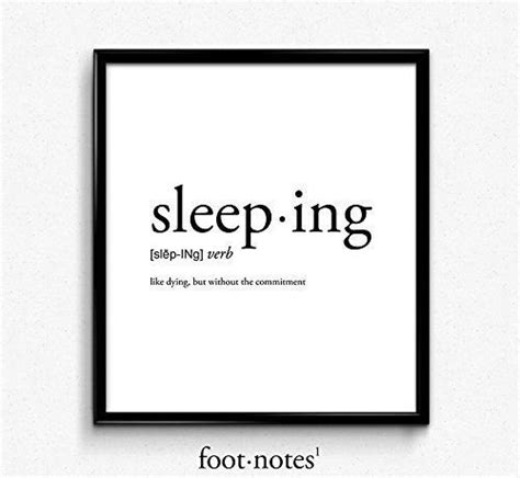 Sleeping definition - Unframed art print poster or greeting card ...