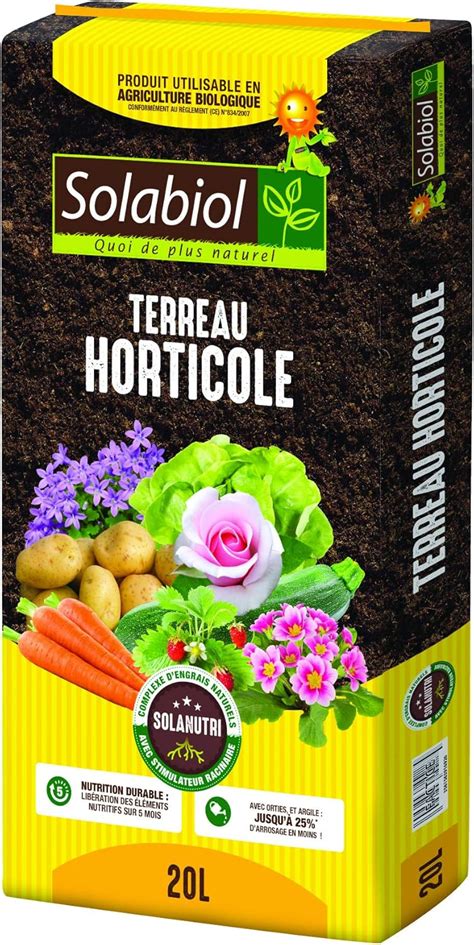 Sbm Terreau Horticole Sac De L Terhorti Amazon Fr Jardin