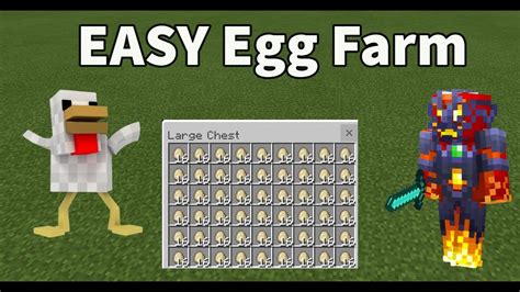 Minecraft Automatic Chicken Egg Farm Tutorial Youtube