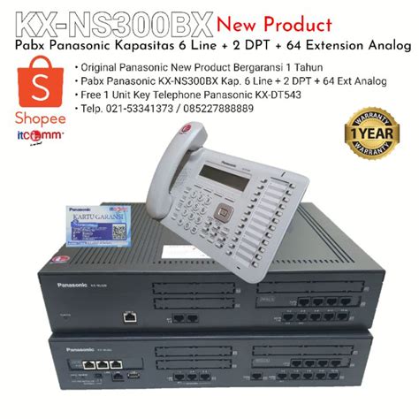 Jual Ip Pbx Panasonic Kx Ns Kx Ns Bx Kap Line Dpt Ext