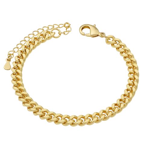 Pulseira Feminina Elo Grumet 6mm Folheado a Ouro 18k Lunozê Joias