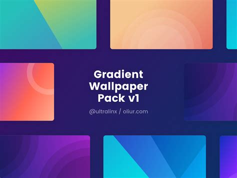 Gradient Shapes Wallpaper Pack - Oliur