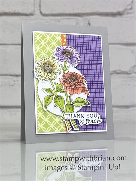 Online Exclusives Are Live And A Simply Zinnia Thank You Card Stamp