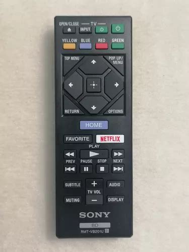 Control Remoto Sony Rmt Vb U Para Blu Ray Netflix Original Meses