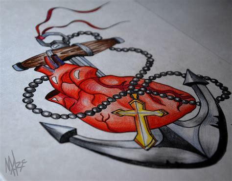 Anchor and Heart Tattoo by MaryMaryLP on DeviantArt