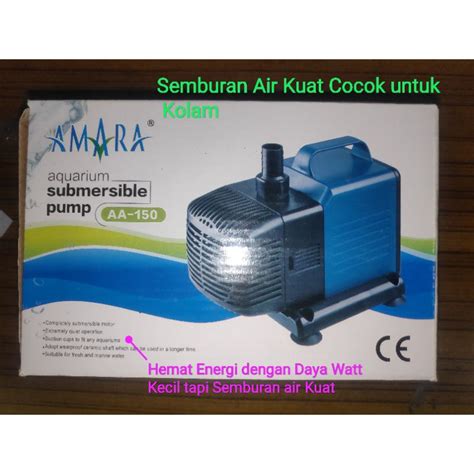 Jual Pompa Air Celup Aquarium Besar Kolam Hmax M Qmax L H