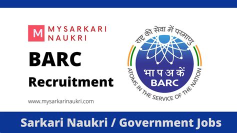 Bhabha Atomic Research Centre Barc Recruitment Mysarkarinaukri En