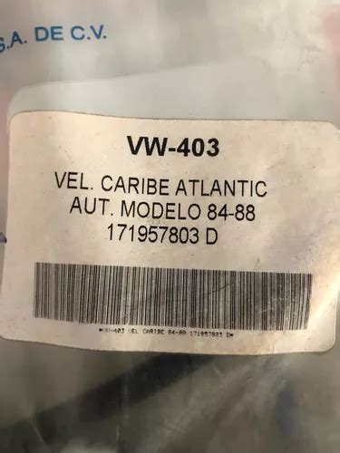 Chicote Cable Veloc Metro Vw Caribe Atlantic Mk Autom Tico Env O Gratis