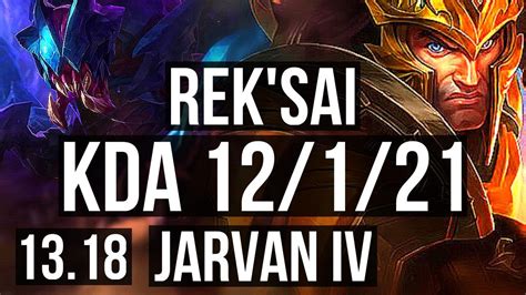 Rek Sai Vs Jarvan Iv Jng Rank Rek Sai Rank Godlike