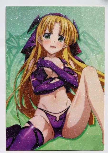 CARTE SEXY GIRL WAIFU BEAUTY MANGA MINT PAILLETTE Dxd High School Irina