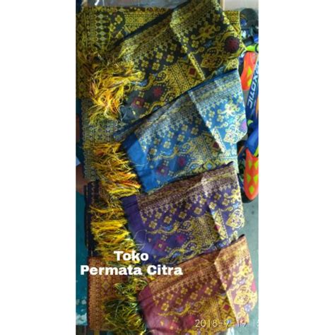 Jual Kain Bahan Songket Motif Batik Dayak Kaltim Indonesia Shopee