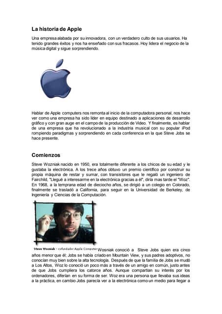 La Historia De Apple Pdf