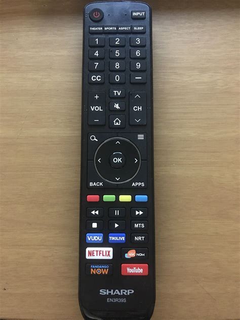 NO BATT COVER Sharp EN3R39S TV Remote Control Controller Official LC