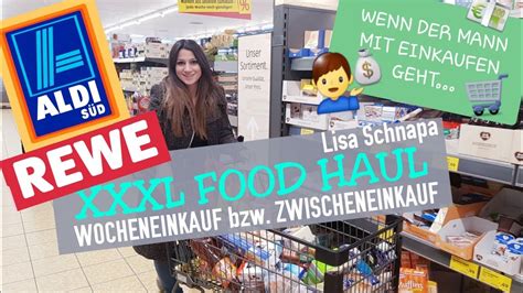 XXXL FOOD HAUL WOCHENEINKAUF REWE ALDI ZWISCHENEINKAUF