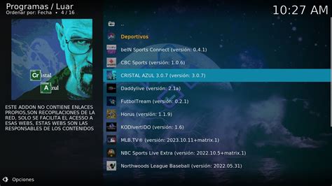 Cómo instalar Cristal Azul en Kodi 2025 Última versión