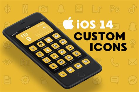 Bold iOS 14 iPhone Custom App Icons | Icons ~ Creative Market