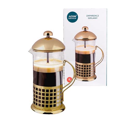 Zaparzacz do herbaty kawy French Press złoty koszyczek Altom Design 1 l