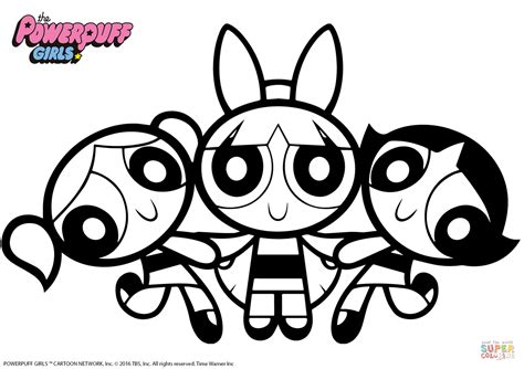 Powerpuff Girls Coloring Page Free Printable Coloring Pages