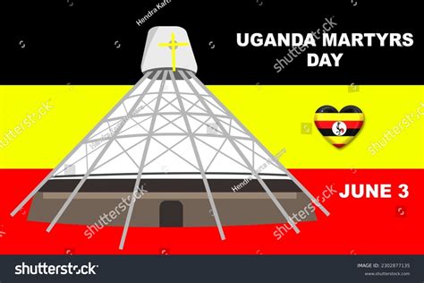 Ugandan Martyrs Hailed Heroes Uganda Martyrs Stock Vector Royalty Free