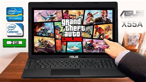 Запустил GTA Online со всеми DLC на очень слабом ноутбуке с 2гб ОЗУ ...