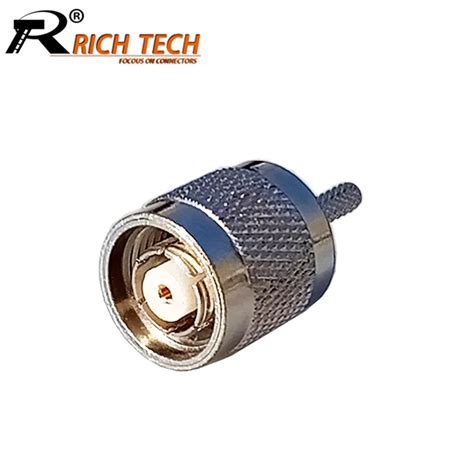 10pcs Rp Tnc Male Plug Rf Cable Connector Wire Adapter For Coaxial Cable Rg316 Rg178 Wholesale